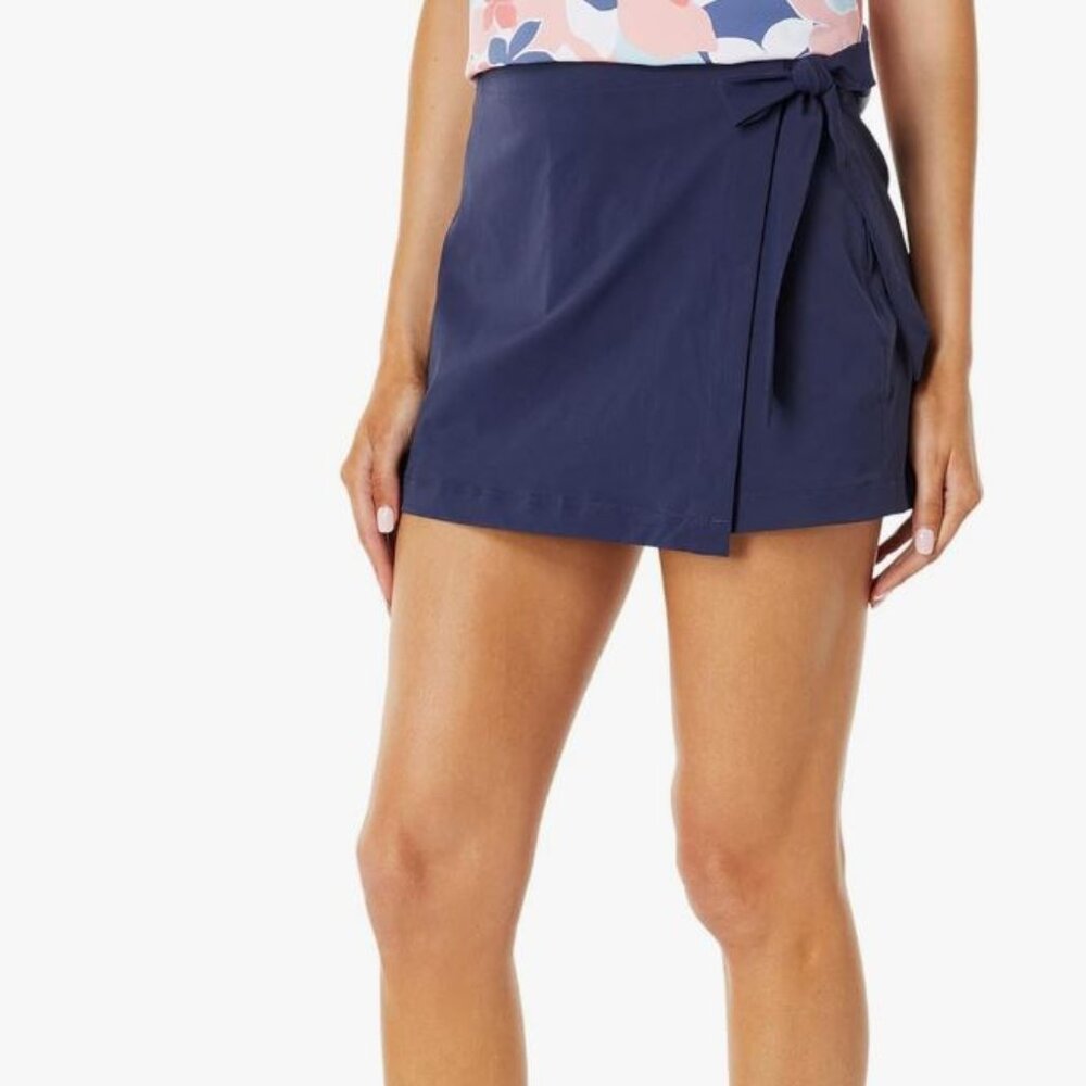 Southern Tide Nautical Navy Blue Jourdan Solid Performance Skort Size 8